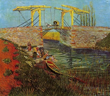 The Langlois Bridge at Arles 3 Vincent van Gogh Oil Paintings